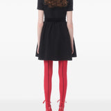 Valentino crepe couture short dress with bows