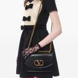 Valentino crepe couture short dress with bows