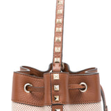 Valentino Garavani Rockstud canvas bucket bag