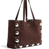 Valentino Garavani Medium Nellcôte Suede Shopping Bag