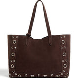 Valentino Garavani Medium Nellcôte Suede Shopping Bag
