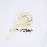 Off White logo-print cropped sweatshirt