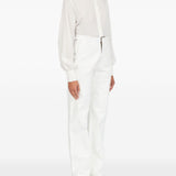MM6 Maison Margiela White Concealed Trousers