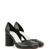 MM6 Maison Margiela Black Asymmetric Heel Pumps