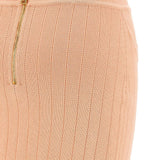 Balmain Powder Pink Knitted Mini Skirt