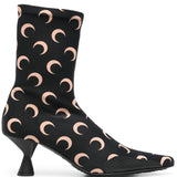 Marine Serre 60mm moon-printed jersey boots