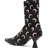 Marine Serre 60mm moon-printed jersey boots