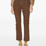 Isabel Marant Cognac Lace Up Trousers