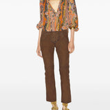 Isabel Marant Cognac Lace Up Trousers