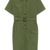 Woolrich belted waist shirt dress