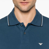 Emporio Armani embroidered logo polo shirt