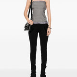 Ottolinger Dark Grey Plaid Check Corset