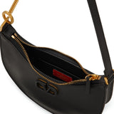 Valentino Garavani Blackened VLogo Signature Hobo Bag