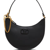 Valentino Garavani Blackened VLogo Signature Hobo Bag