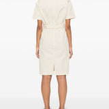 Woolrich Light Beige Belted Shirt Dress