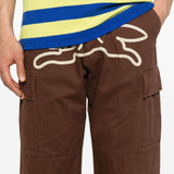 Icecream Chocolate Brown Concealed Fly Trousers