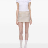 Marc Jacobs Beige Patch Pockets Skirt
