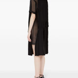 Maison Margiela Black Layered Midi Dress