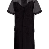 Maison Margiela Black Layered Midi Dress