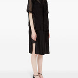 Maison Margiela Black Layered Midi Dress