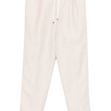 Brunello Cucinelli Beige Elasticated Drawstring Trousers