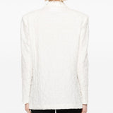 Harris Wharf London crinkled shoulder-pads blazer