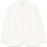Harris Wharf London crinkled shoulder-pads blazer