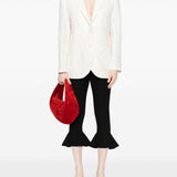 Harris Wharf London crinkled shoulder-pads blazer