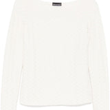 Emporio Armani Jacquard boat-neck top