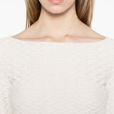 Emporio Armani Jacquard boat-neck top