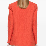 Harris Wharf London Orange Buttoned Blazer