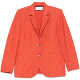 Harris Wharf London Orange Buttoned Blazer