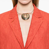 Harris Wharf London Orange Buttoned Blazer