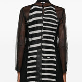 Comme Des Garçons Black Mesh Coat