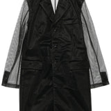 Comme Des Garçons Black Mesh Coat
