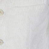 Comme Des Garcons White Button Overcoat