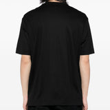 Emporio Armani T-shirt with embossed logo embroidery in lyocell blend jersey