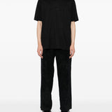 Emporio Armani T-shirt with embossed logo embroidery in lyocell blend jersey