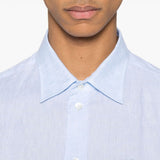 Emporio Armani logo-embroidered long-sleeve shirt