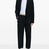 Emporio Armani logo-embroidered long-sleeve shirt