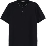 Emporio Armani Jersey polo with logo collar