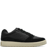 Emporio Armani Sneakers in jacquard fabric with logo lettering and suede
