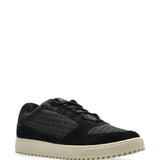Emporio Armani Sneakers in jacquard fabric with logo lettering and suede