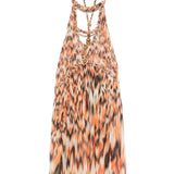 Isabel Marant Carrot Orange Abstract Dress