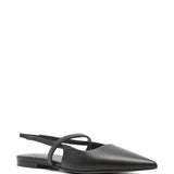 Brunello Cucinelli Black Slingback Ballerina Shoes