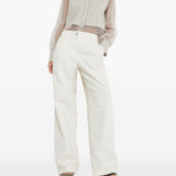 Brunello Cucinelli City Heels in Nappa Leather with Shiny Strap