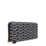 Emporio Armani Allover logo continental wallet