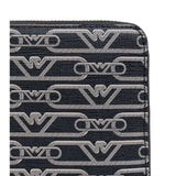 Emporio Armani Allover logo continental wallet