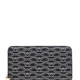 Emporio Armani Allover logo continental wallet