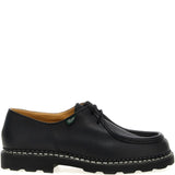 Paraboot Black Moc Stitching Derby Boots